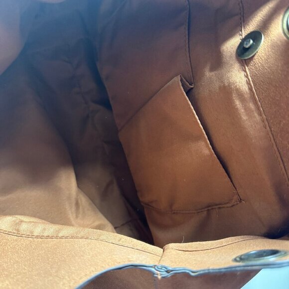 T-Shirt & Jeans New Bag Brown 17"w x 10"d. Retail $52 - Picture 6 of 6